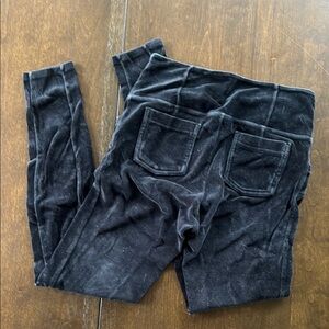 Athleta Black Velvet Leggings